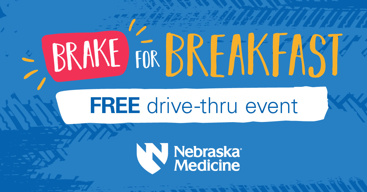 Brake for Breakfast free drivethru Oct. 13, 2023 Nebraska Medicine